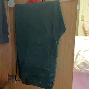 American Eagle Stretch Green Corduroy Mom Jeans
